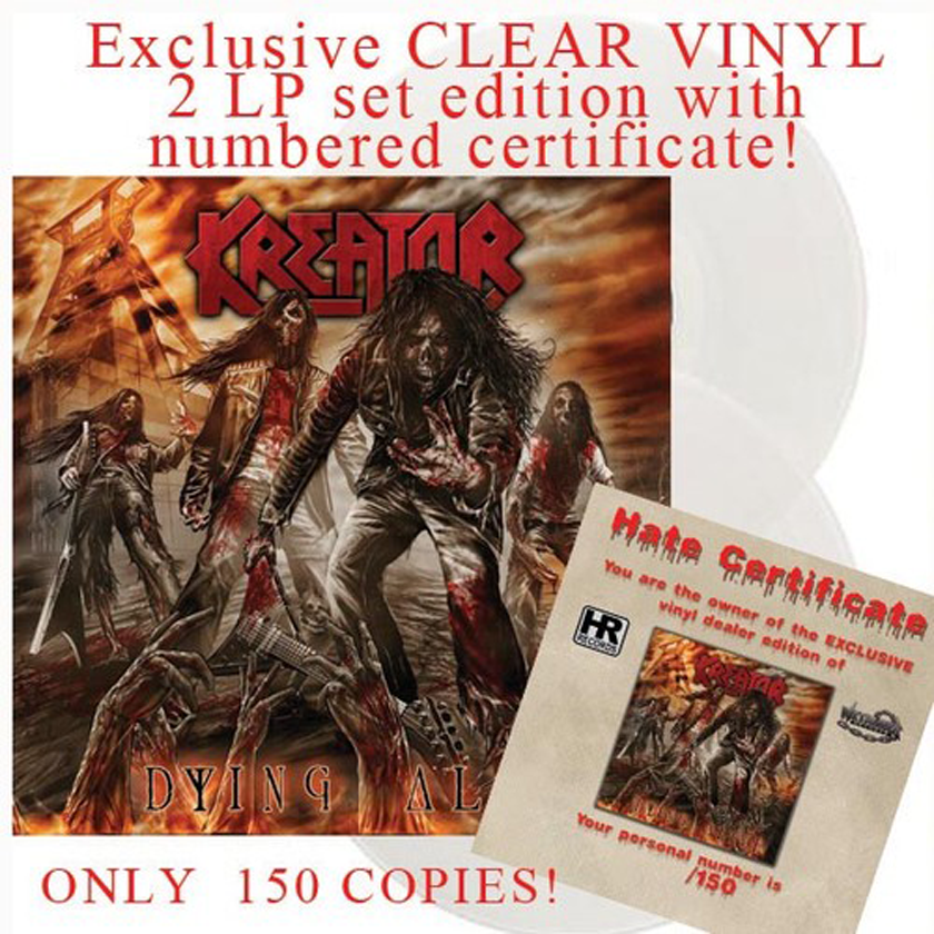 dying alive clear vinyl hr records 1