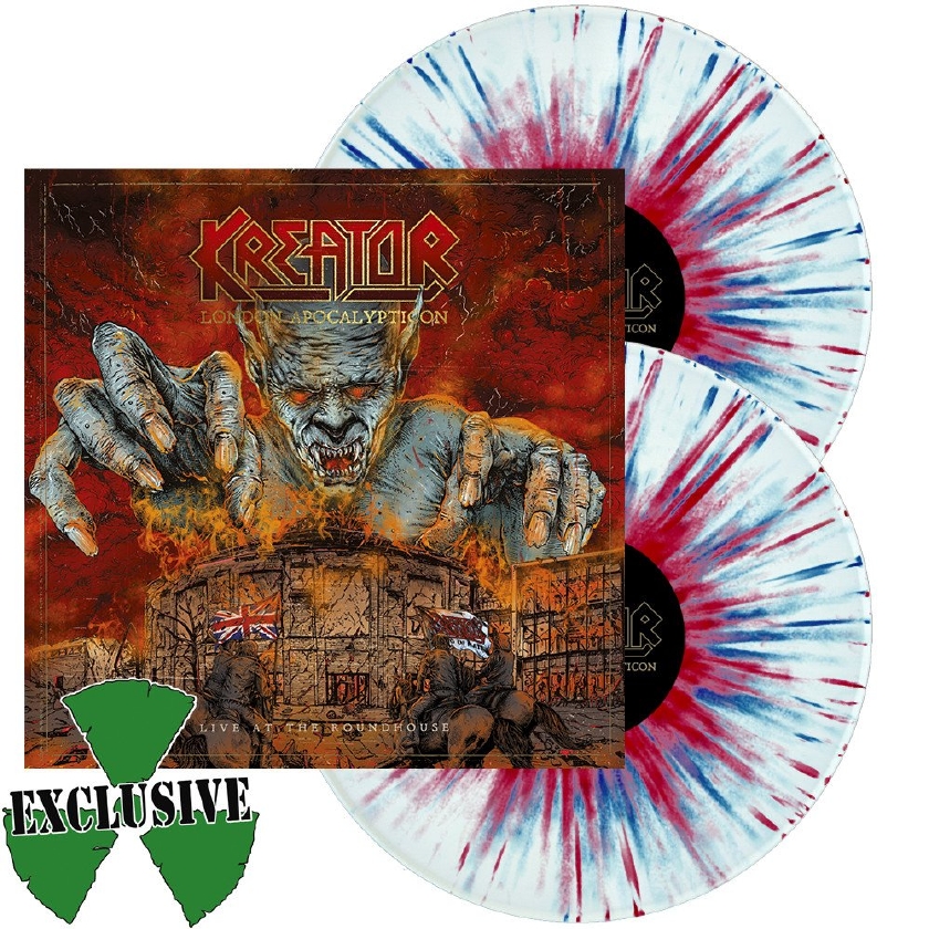 London Apocalypticon White Red Blue Splatter Vinyl